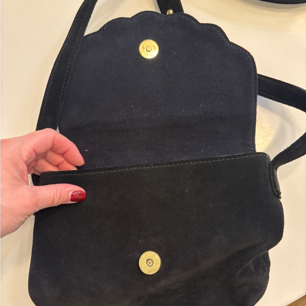 C.A.B. Collection Blanche Shell Canteen in Rainbow Suede - Picture 4 of 7
